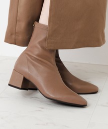 HIMIKO | 【HIMIKO】【撥水】バックジップヒールストレッチブーツ/651404(ブーツ)