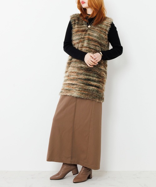 HIMIKO(ヒミコ)の「【HIMIKO】【撥水】バックジップヒールストレッチブーツ/651404(ブーツ・レディース・ブラウン/アイボリー/ブラック・24.0cm/23.5cm/22.5cm/22.0cm/26.0cm/25.5cm/23.0cm/21.5cm/26.5cm/25.0cm/24.5cm)」の6枚目の写真