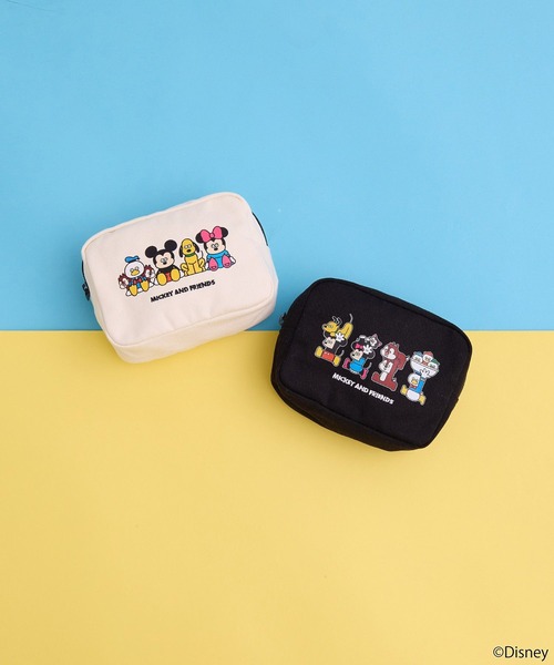 earth music&ecology（アースミュージックアンドエコロジー）の「Disney×Seiji Matsumotoポーチ（ポーチ・レディース・ブラック/オフホワイト・FREE）」の3枚目の写真