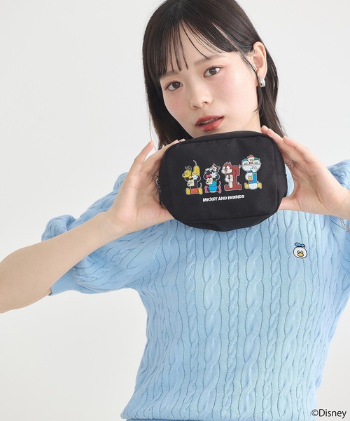 earth music&ecology（アースミュージックアンドエコロジー）の「Disney×Seiji Matsumotoポーチ（ポーチ・レディース・ブラック/オフホワイト・FREE）」の13枚目の写真