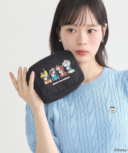 earth music&ecology（アースミュージックアンドエコロジー）の「Disney×Seiji Matsumotoポーチ（ポーチ・レディース・ブラック/オフホワイト・FREE）」の14枚目の写真