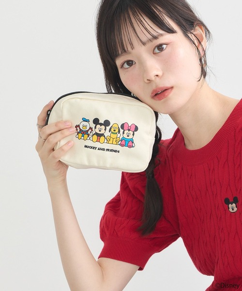 earth music&ecology（アースミュージックアンドエコロジー）の「Disney×Seiji Matsumotoポーチ（ポーチ・レディース・ブラック/オフホワイト・FREE）」の15枚目の写真