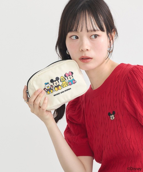 earth music&ecology（アースミュージックアンドエコロジー）の「Disney×Seiji Matsumotoポーチ（ポーチ・レディース・ブラック/オフホワイト・FREE）」の16枚目の写真