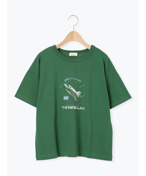 SM2（エスエムツー）の「[接触冷感]スペースモチーフプリントTシャツ（Tシャツ/カットソー・レディース・グリーン/ネイビー/イエロー/オフホワイト・F）」の15枚目の写真