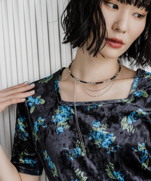 HARE(ハレ)の「2WAYガラベロアT(HARE)(Tシャツ/カットソー・レディース・ブルー/ブラック・FREE)」の22枚目の写真