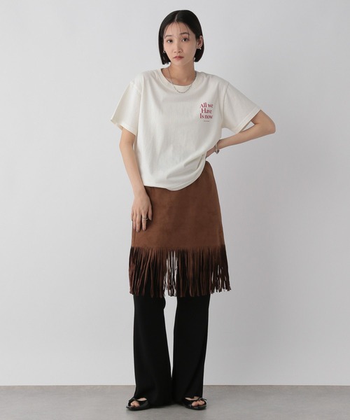 LOWRYS FARM（ローリーズファーム）の「スエードフリンジミニスカート  574900（スカート・レディース・ブラウン/ブラック・FREE）」の8枚目の写真