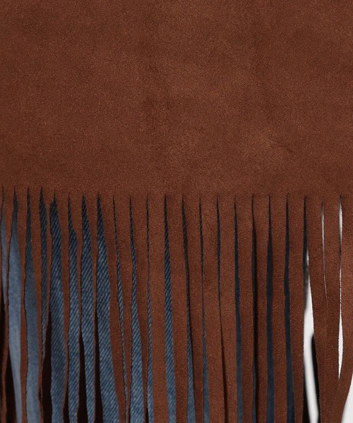 LOWRYS FARM（ローリーズファーム）の「スエードフリンジミニスカート  574900（スカート・レディース・ブラウン/ブラック・FREE）」の18枚目の写真