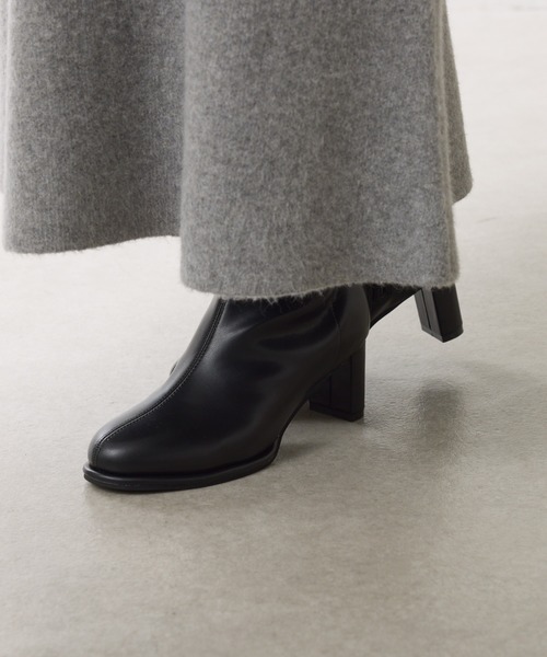 PAPILLONNER（パピヨネ）の「ラウンドトゥショートブーツ（ブーツ・レディース・ダークブラウン/ブラック・S/M/L）」の21枚目の写真