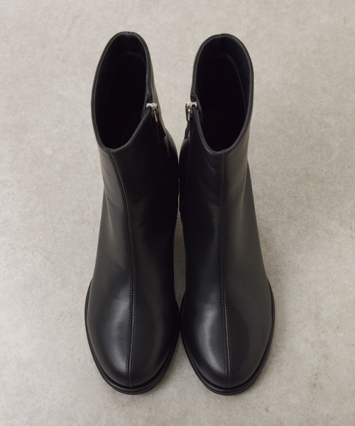 PAPILLONNER（パピヨネ）の「ラウンドトゥショートブーツ（ブーツ・レディース・ダークブラウン/ブラック・S/M/L）」の13枚目の写真