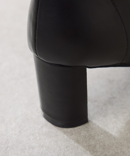 PAPILLONNER（パピヨネ）の「ラウンドトゥショートブーツ（ブーツ・レディース・ダークブラウン/ブラック・S/M/L）」の17枚目の写真