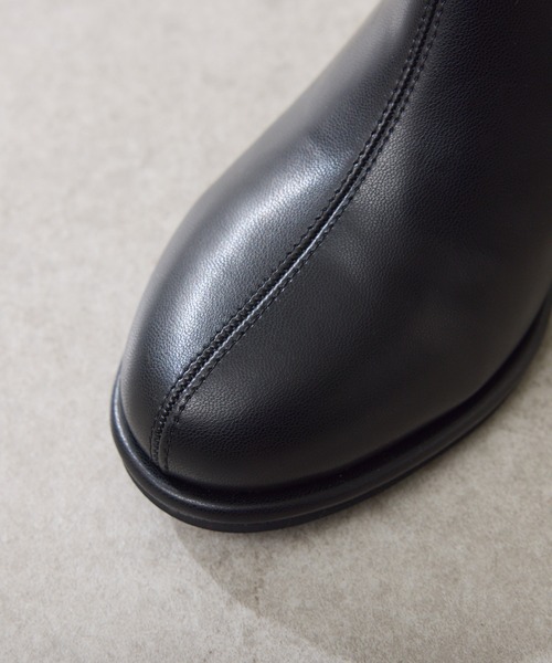 PAPILLONNER（パピヨネ）の「ラウンドトゥショートブーツ（ブーツ・レディース・ダークブラウン/ブラック・S/M/L）」の18枚目の写真