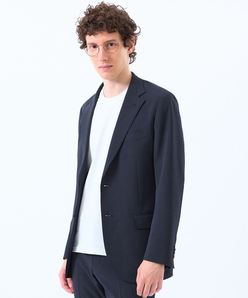 MACKINTOSH PHILOSOPHY(マッキントッシュ フィロソフィー)の「トロッター ジャケット#121 ストレッチワッシャー(テーラードジャケット・メンズ・ブラック/グレー系その他2/ダークネイビー・38/40)」の3枚目の写真