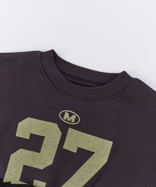 Ocean&Ground（オーシャン&グラウンド）の「Jr.ﾁｭｰﾙﾌﾘﾙﾅﾝﾊﾞﾘﾝｸﾞｽｳｪｯﾄ（スウェット・キッズ・ライトパープル/チャコール/グレー・160/150）」の7枚目の写真