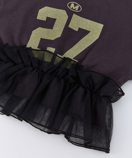 Ocean&Ground（オーシャン&グラウンド）の「Jr.ﾁｭｰﾙﾌﾘﾙﾅﾝﾊﾞﾘﾝｸﾞｽｳｪｯﾄ（スウェット・キッズ・ライトパープル/チャコール/グレー・160/150）」の9枚目の写真