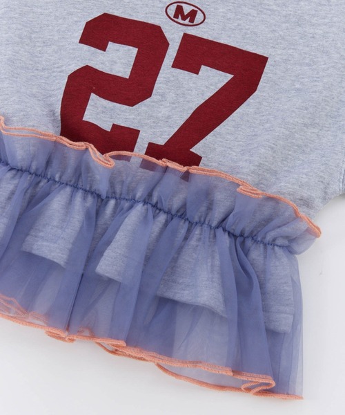 Ocean&Ground（オーシャン&グラウンド）の「Jr.ﾁｭｰﾙﾌﾘﾙﾅﾝﾊﾞﾘﾝｸﾞｽｳｪｯﾄ（スウェット・キッズ・ライトパープル/チャコール/グレー・160/150）」の10枚目の写真