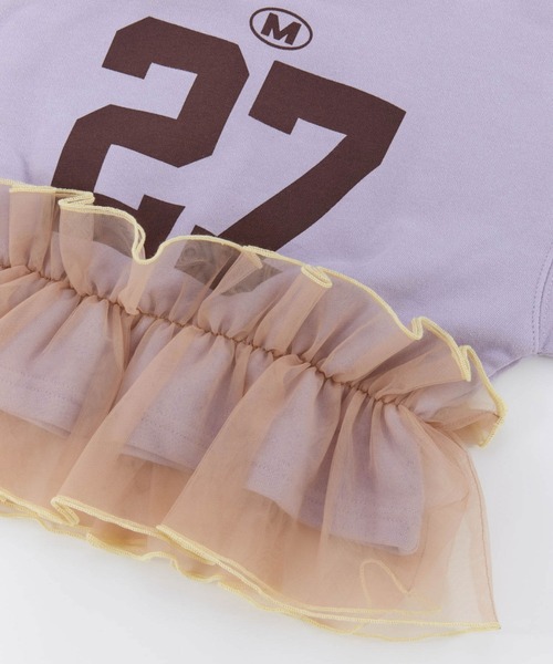 Ocean&Ground（オーシャン&グラウンド）の「Jr.ﾁｭｰﾙﾌﾘﾙﾅﾝﾊﾞﾘﾝｸﾞｽｳｪｯﾄ（スウェット・キッズ・ライトパープル/チャコール/グレー・160/150）」の11枚目の写真