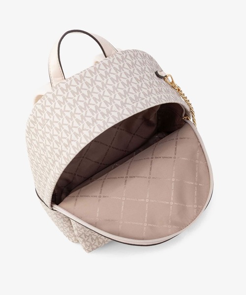 MICHAEL KORS(マイケルコース)の「SLATER チェーン バックパック ミディアム - MKシグネチャー(バックパック/リュック・レディース・ベージュ系その他・FREE)」の5枚目の写真