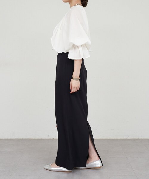 SHENERY（シーナリー）の「フリルボレロブラウス（シャツ/ブラウス・レディース・ブラック/オフホワイト・FREE）」の8枚目の写真