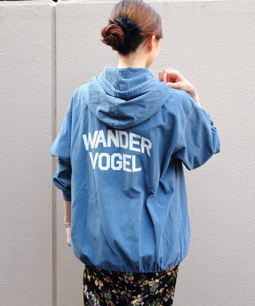 THE SHINZONE（ザ　シンゾーン）の「THE SHINZONE/シンゾーン　ワンダーフォーゲル ガーメントダイフーディー　WANDERVOGEL GARMENT DYED HOODIE　25AMSBL01（パーカー・レディース・ブルー/ブラウン・FREE）」の8枚目の写真