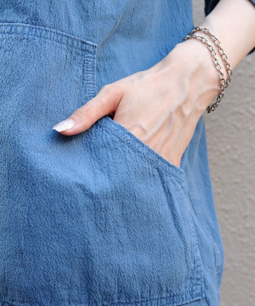 THE SHINZONE（ザ　シンゾーン）の「THE SHINZONE/シンゾーン　ワンダーフォーゲル ガーメントダイフーディー　WANDERVOGEL GARMENT DYED HOODIE　25AMSBL01（パーカー・レディース・ブルー/ブラウン・FREE）」の14枚目の写真