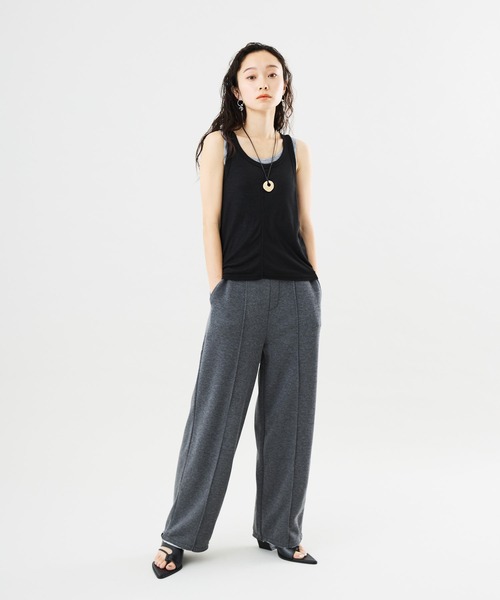 Muscat(マスカット)の「センタープレススウェットパンツ(その他パンツ・レディース・サンドベージュ/チャコールグレー/グレー・F)」の4枚目の写真