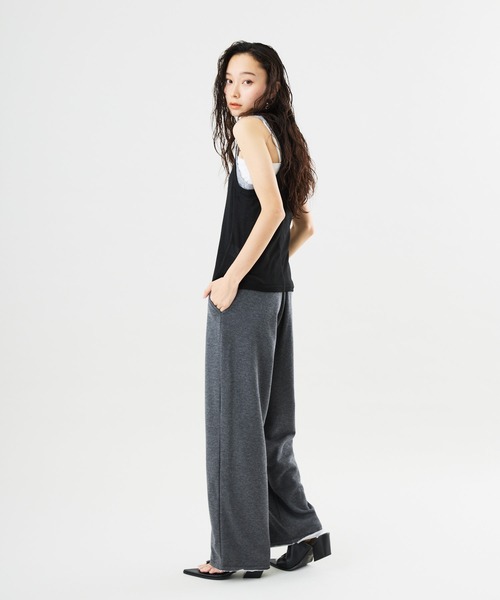 Muscat(マスカット)の「センタープレススウェットパンツ(その他パンツ・レディース・サンドベージュ/チャコールグレー/グレー・F)」の5枚目の写真