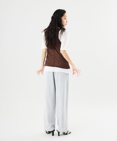 Muscat(マスカット)の「センタープレススウェットパンツ(その他パンツ・レディース・サンドベージュ/チャコールグレー/グレー・F)」の12枚目の写真