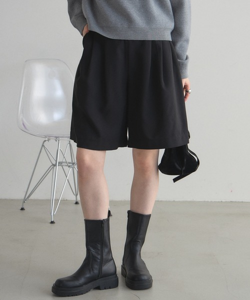 【ZOZO限定】ボリュームタックキュロットパンツ