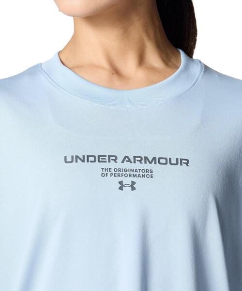 UNDER ARMOUR（アンダーアーマー）の「UAテック オーバーサイズド グラフィック Tシャツ（トレーニング/レディース）（Tシャツ/カットソー・レディース・ブルー系・S/M/L/XL）」の4枚目の写真