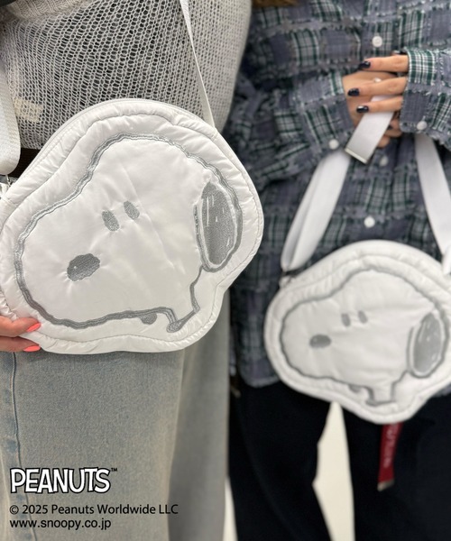 DOUBLE NAME（ダブルネーム）の「PEANUTSコラボパッファーショルダーバッグ（ショルダーバッグ・レディース・オフホワイト・FREE）」の2枚目の写真