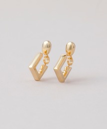 CALIN　STANDARD（カリンスタンダード）の「◆金属アレルギー対応◆◆made in japan◆【純金厚メッキ】　スクエア　極小ミニマル　ループフィットイヤリング（イヤリング）」