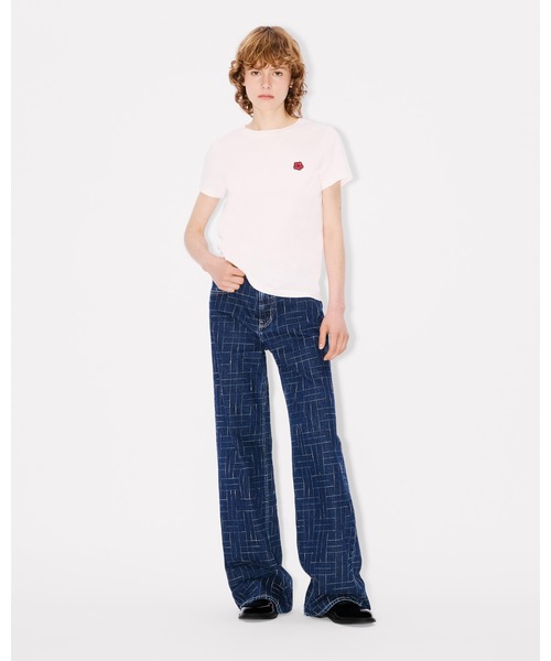 KENZO(ケンゾー)の「'KENZO Weave' AYAME ワイド パンツ ジャパニーズ デニム(デニムパンツ・レディース・ブルー系その他7・26)」の4枚目の写真