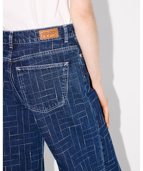 KENZO(ケンゾー)の「'KENZO Weave' AYAME ワイド パンツ ジャパニーズ デニム(デニムパンツ・レディース・ブルー系その他7・26)」の2枚目の写真