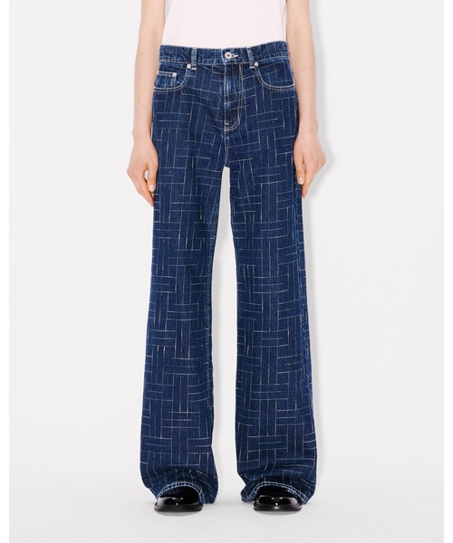 KENZO(ケンゾー)の「'KENZO Weave' AYAME ワイド パンツ ジャパニーズ デニム(デニムパンツ・レディース・ブルー系その他7・26)」の5枚目の写真