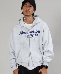 FFEIN（フェイン）の「【FFEIN（フェイン）】ヘビーウエイト2段ロゴ立体フードZIPパーカー / パーカー 裏起毛 ジップ 刺繍 ロゴ フーディ ダブルジップ（パーカー）」