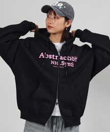 FFEIN(フェイン)の【FFEIN(フェイン)】ヘビーウエイト2段ロゴZIPパーカー / パーカー 裏起毛 ジップ 刺繍 ロゴ フーディ ダブルジップ(パーカー)
