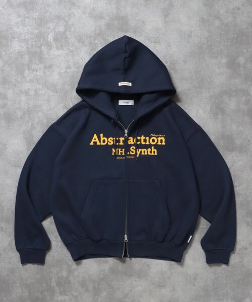 FFEIN(フェイン)の「【FFEIN(フェイン)】ヘビーウエイト2段ロゴ立体フードZIPパーカー / パーカー 裏起毛 ジップ 刺繍 ロゴ フーディ ダブルジップ(パーカー・メンズ・アッシュグレー/ブラック/ネイビー・LARGE/MEDIUM/SMALL)」の22枚目の写真