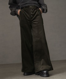 welise（ウェライズ）の「【welise/ウェライズ】ベルベットコーデュロイ ボタンフライワイドフレアパンツ（その他パンツ）」