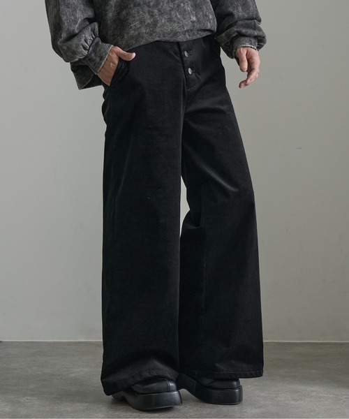 セール】【welise/ウェライズ】ベルベットコーデュロイ ボタンフライ