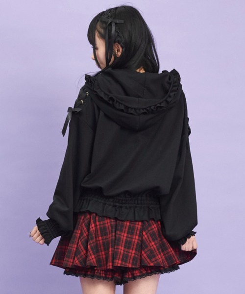 Secret Honey(シークレットハニー)の「Catフリルパーカー(パーカー・レディース・オフホワイト/グレー/ブラック・FREE)」の15枚目の写真