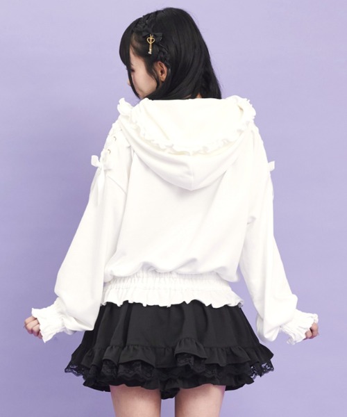 Secret Honey(シークレットハニー)の「Catフリルパーカー(パーカー・レディース・オフホワイト/グレー/ブラック・FREE)」の10枚目の写真