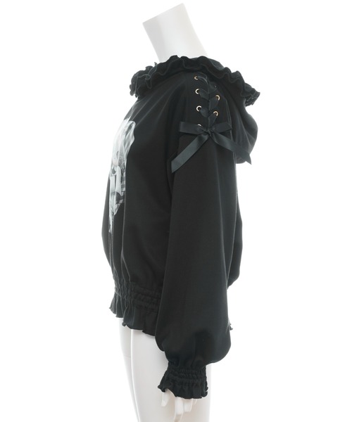 Secret Honey(シークレットハニー)の「Catフリルパーカー(パーカー・レディース・オフホワイト/グレー/ブラック・FREE)」の5枚目の写真