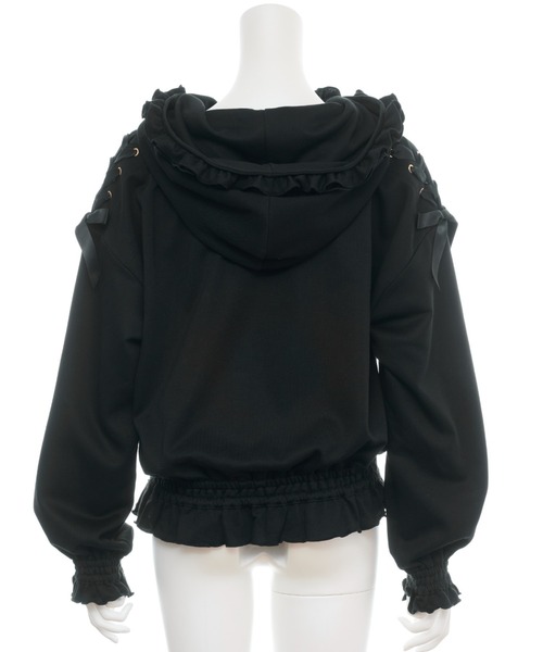 Secret Honey(シークレットハニー)の「Catフリルパーカー(パーカー・レディース・オフホワイト/グレー/ブラック・FREE)」の6枚目の写真