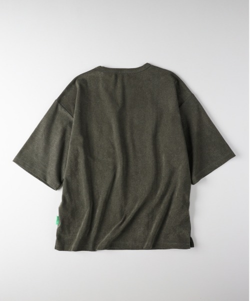 Right-on(ライトオン)の「Refurbish(リファービッシュ)【メンズ】パイル胸ポケット半袖Tシャツ/セットアップ対応(Tシャツ/カットソー・メンズ・オリーブ/ライトグレー/ダークグレー/ネイビー・L/XL/M)」の5枚目の写真