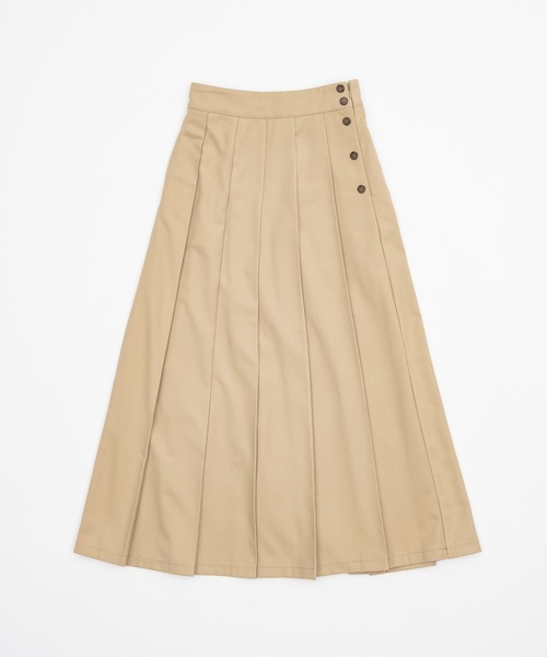 OLUN(オルン)の「Long pleats skirt / ロングプリーツスカート(スカート・レディース・ブラウン/ブラック/グレー/ベージュ・FREE/X-SMALL/SMALL)」の5枚目の写真
