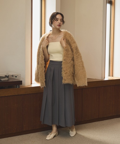 Long pleats skirt / ロングプリーツスカート（スカート）｜OLUN