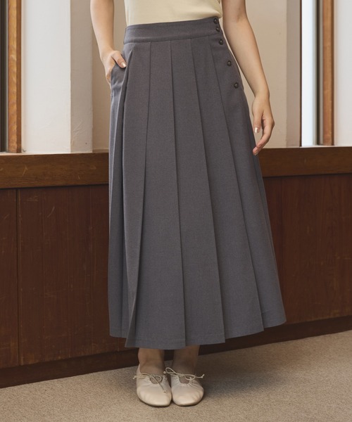 Long pleats skirt / ロングプリーツスカート（スカート）｜OLUN