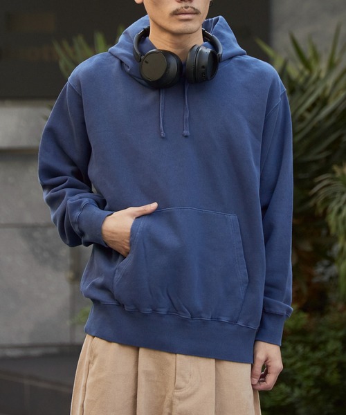 ALL RUNS（オールランズ）の「ALL RUNSオリジナル カレッジパーカー ピグメント加工（パーカー・メンズ・ネイビー/ナチュラル/ブラック・M/L/XL）」の3枚目の写真