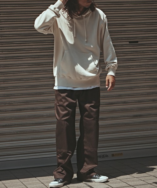 ALL RUNS（オールランズ）の「ALL RUNSオリジナル カレッジパーカー ピグメント加工（パーカー・メンズ・ネイビー/ナチュラル/ブラック・M/L/XL）」の18枚目の写真