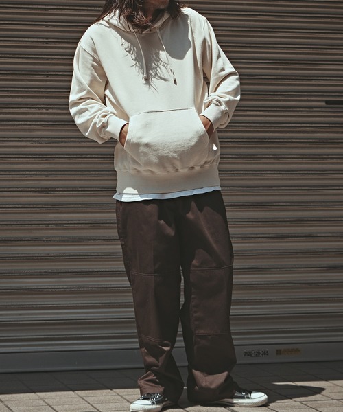 ALL RUNS（オールランズ）の「ALL RUNSオリジナル カレッジパーカー ピグメント加工（パーカー・メンズ・ネイビー/ナチュラル/ブラック・M/L/XL）」の17枚目の写真